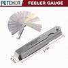 Universal Spark Plug Gap Tool with Feeler Gauge Spark Plug Gapping Gapper Kit for Most 10/12/14/16mm Spark Plugs Red