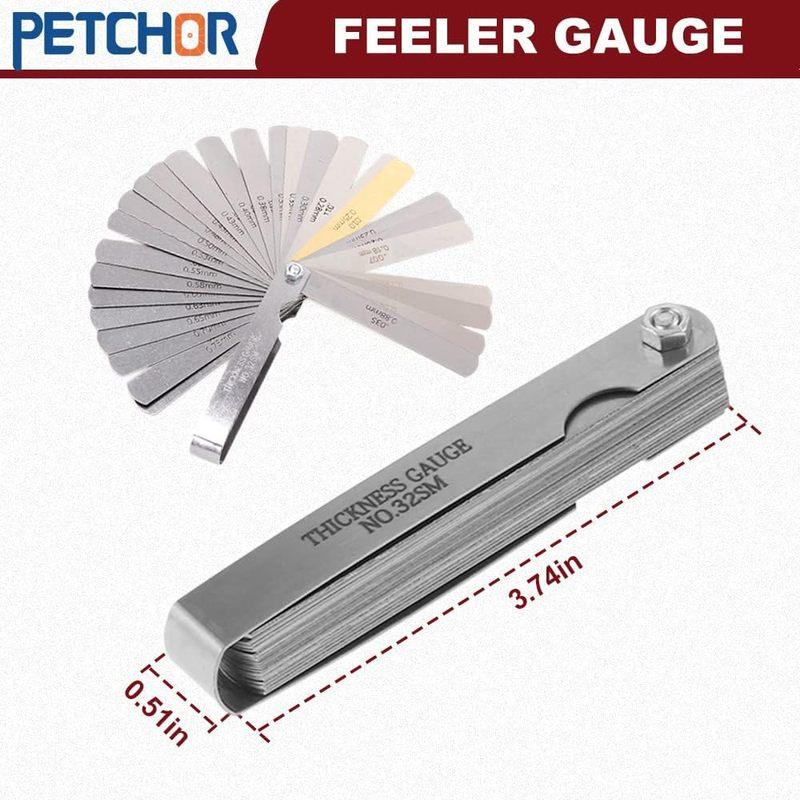 Universal Spark Plug Gap Tool with Feeler Gauge Spark Plug Gapping Gapper Kit for Most 10/12/14/16mm Spark Plugs Red