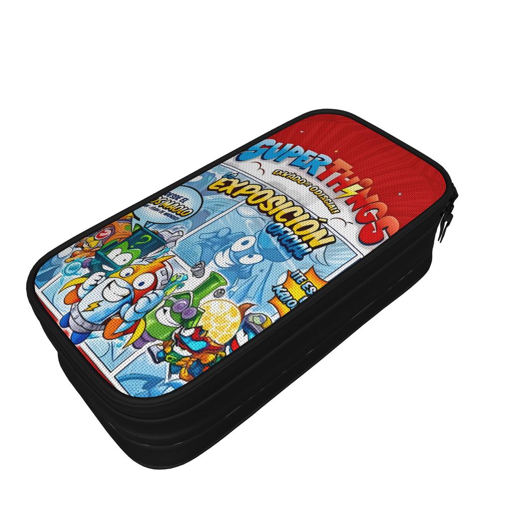 SuperThings Cartoon Pencil Cases Super Zings Kindergarten Pencil Pouch for Student Big Capacity Bags School Supplies Stationery