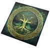 Square Divinations Tapestry Tree Pattern Astrology Tablecloth Tarot Tablecloth Table Cloth Witchcrafts Supplies