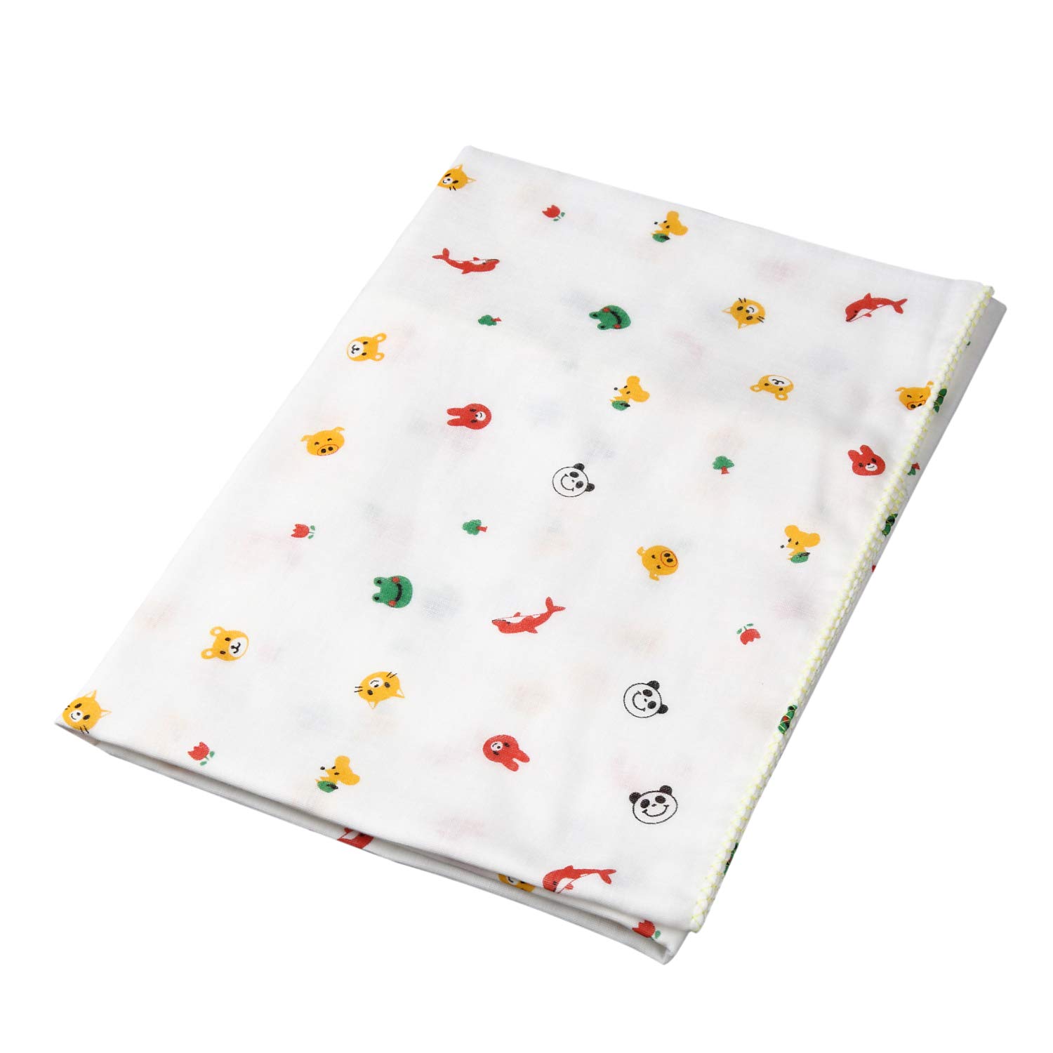 

Isamu Shokai Cotton Gauze Bath Made in Animal 65cm x Baby Bath Skincare Perfect for Sensitive and Delicate Skin 100% Towel, Japan, Print, 110cm, &