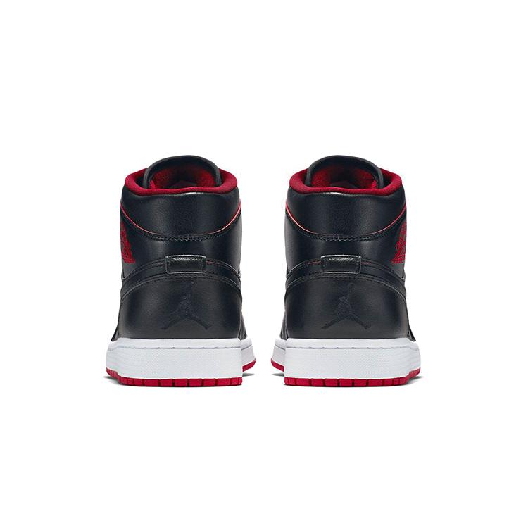 Jordan 1 Retro Mid Black Red White 554724-028