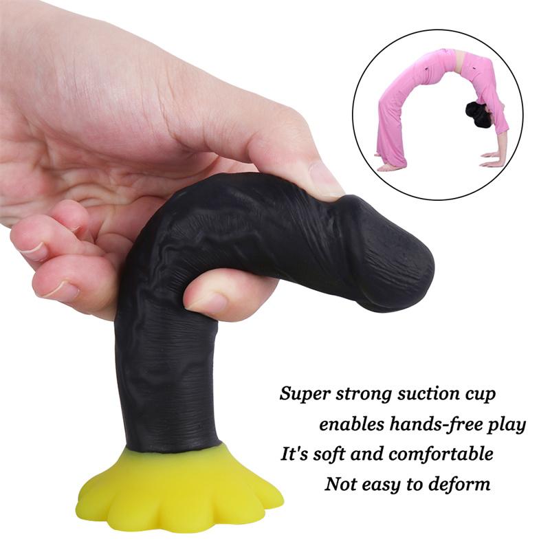 Small Obscene Stick Female New Unique Chrysanthemum Chassis Double Layer Silicone Small Penis Simulation Mini Penis