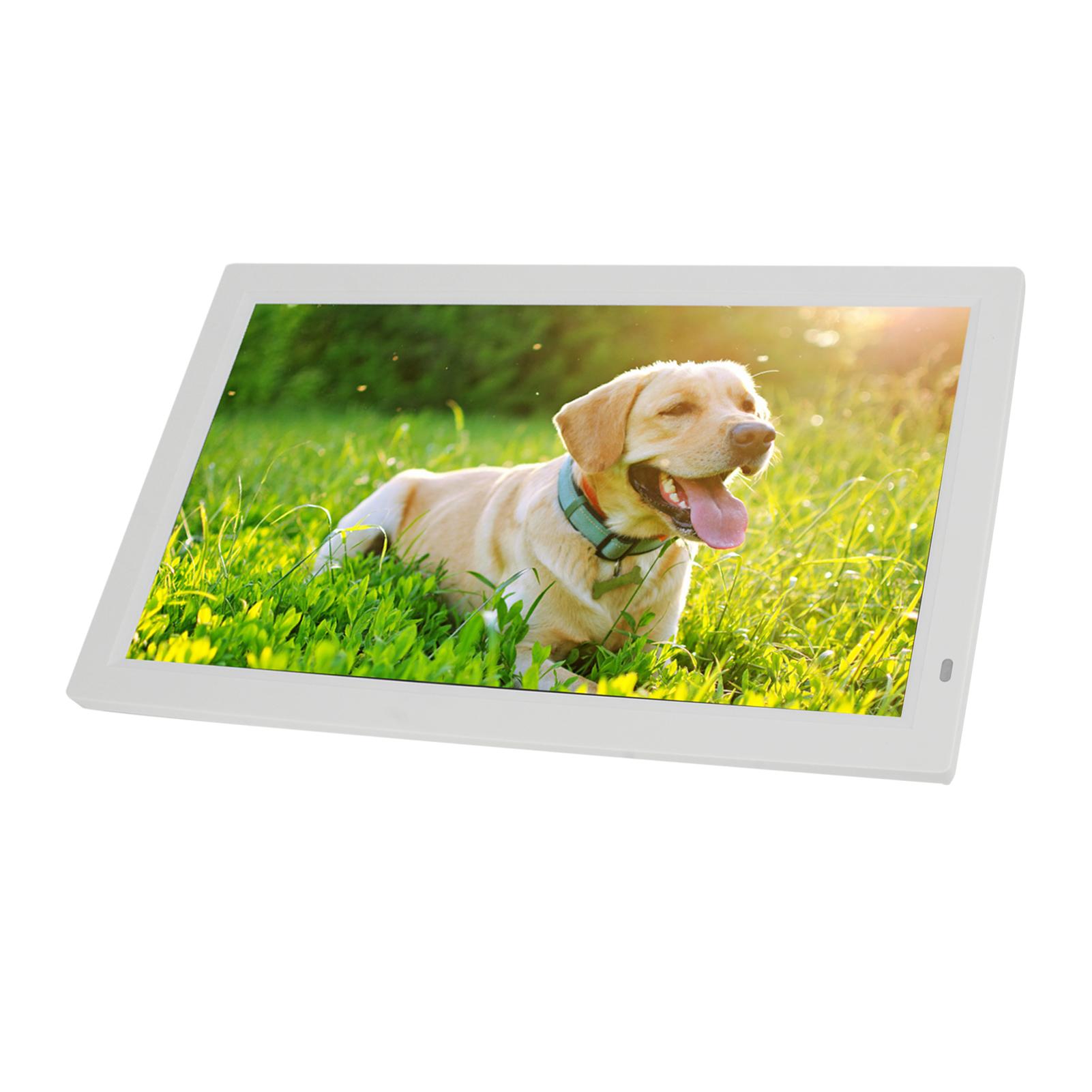 

22-дюймовая интеллектуальная цифровая фоторамка HD 1080P Многофункциональная поддержка воспроизведения видео и музыки с часами US Plug