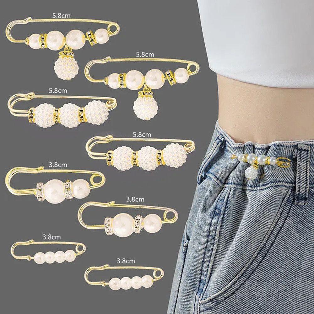 Tightening Pin Accessories Waist Pin Brooch Waistband Pin Dress Shawl Clips Clothing Brooches Set