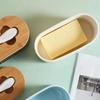 Large Capacity Butter Storage Box Fresh-keeping Porcelain Butter Holder  for Household