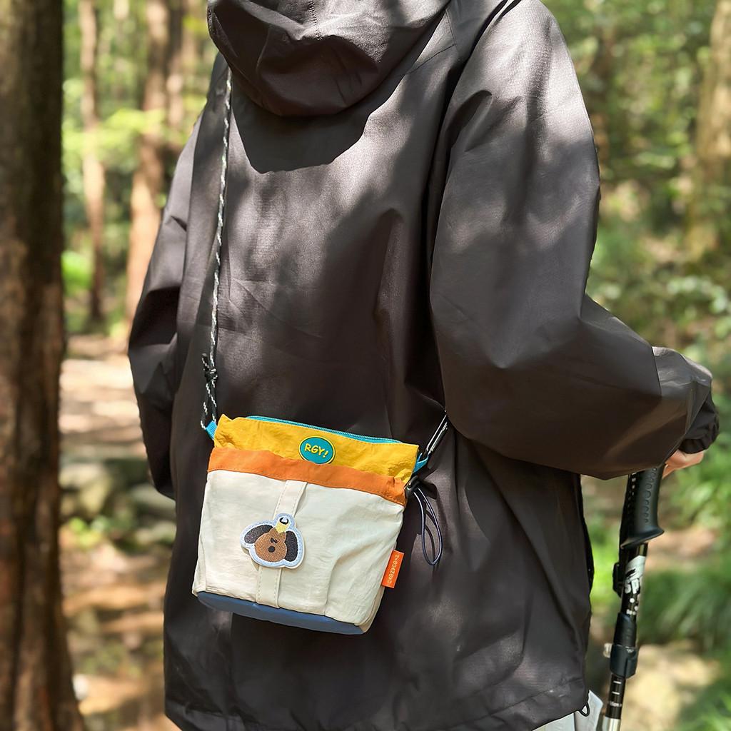 Kids Multicolor Nylon Shoulder Bag With Lightweight Pockets For Daily Outdoor Activities