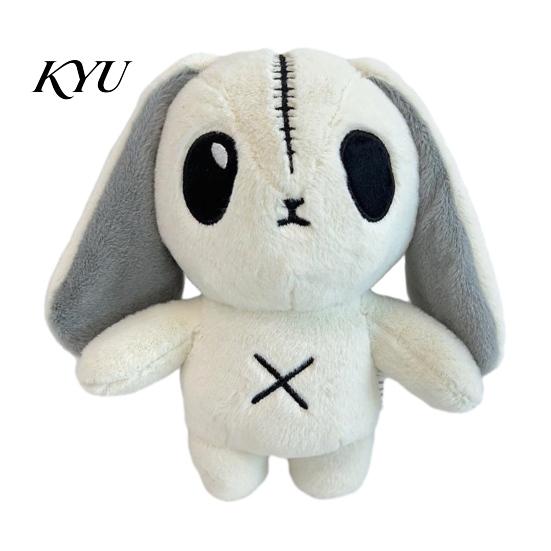 Creepy Cute Bunny Toy Halloween Horror Plush Toy, Rabbit Stuffed Animal Unique Photography Prop Doll for Kids, Soft Collectible Figurine Party