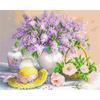 Diamond Painting Flowers Full Drill Round Diamond Embroidery Purple Lavender Picture Of Rhinestones Home Decor