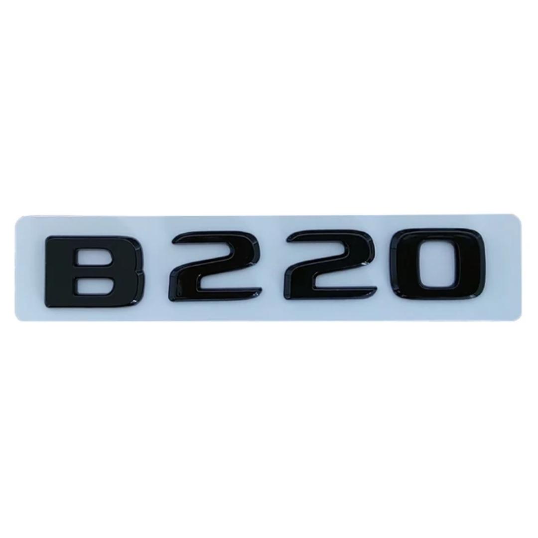 

3D ABS Chrome Black Car Emblem Emblem Emblem Stickers for M/ercedes B/enz B160 B180 B200 B220 B260 W245 W246 Accessories B220 срібний