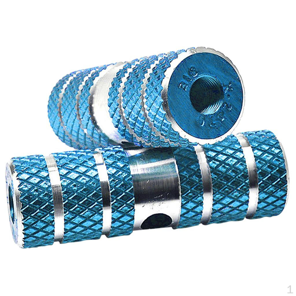 

Aluminum Bike Pegs for Enhanced Grip And Stability синій