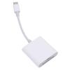2 in 1 USB C Adapter Card Reader Support Camera Storage Card Memory Card for Phones Laptops Read Speed 500MB S Plug and