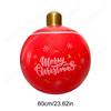 24 Inch PVC Inflatable Christmas Ball Outdoor Christmas Decorations New Years Christmas Ball Ornaments Holiday Yard Lawn Decor
