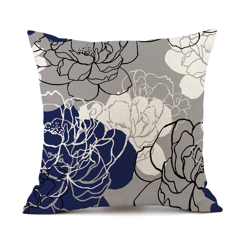 Outdoor Waterproof Cushion Cover 45X45 Floral Pillowcover Decorative Sofa Cushions Throw Pillows Pillowcase