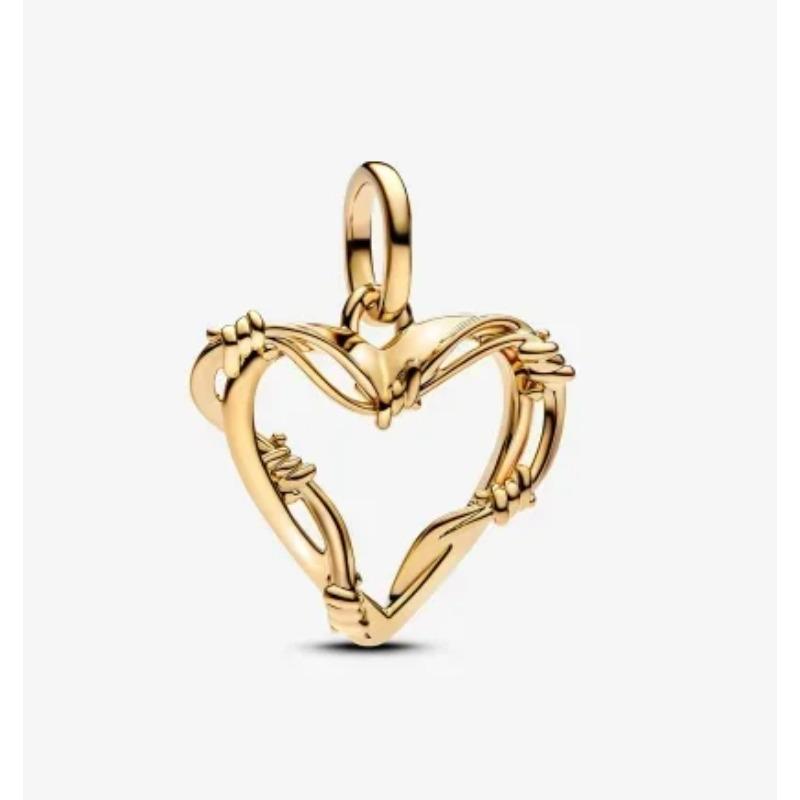 Sparkling Birthstone Charms Copper Heart Mom Key Pendant Bead Fit Original Necklace Bracelet Women Jewelry Diy Gift