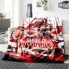 Racing World Champion Race Car Helmet Print Flannel Blanket Soft Warm Throw Blanket Motorsport Fan Sofa Decor