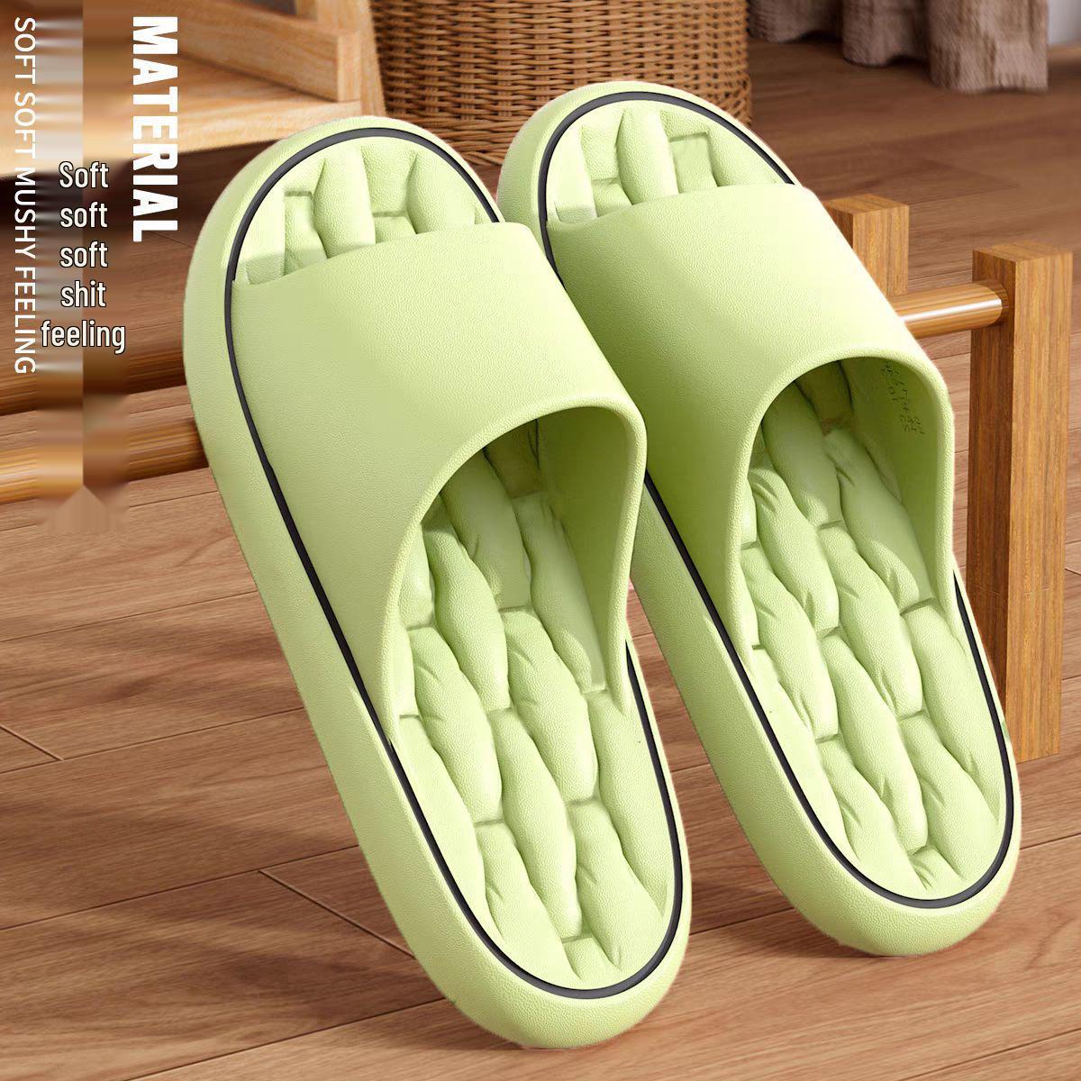 

EVA Men s Summer Slippers: Deodorant, Thick Soft Sole, Non-Slip, Comfort, Water Leak-Resistant, Silent. 38-39 зелёный
