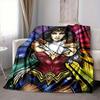 1ks deka Wonder Woman Polyesterové vlákno, Celoroční pohodlí na pohovku, postel, do kanceláře, auta, na kempování, Ideální domácí dekorace a dárek, Pohodlí v kanceláři