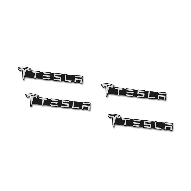 3D Aluminum Car Audio Stereo Speaker Badge Emblem Sticker For Tesla Model 3 Y S X Cybertruck Juguete Roadster Coil Bonina