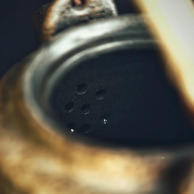 Japanese Retro Hand-painted Ceramic Teapot Home Hotel Restaurant Teapot Chinese Large Teapot Handle Pot