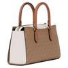 Michael Kors Mk Arden Monogram Pattern Faux Leather Tote Bag Small Women Tote Bags Camel Cream 35S6G4XM5B-260