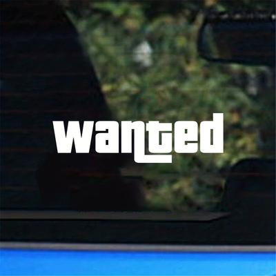 Fashion Windshield Wanted Car Window Sticker Auto Moto Safety Signs Car Decals Decoration Sticker