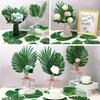 Tropical Palm Leaf Wedding Decor Set With Artificial Plants For Jungle Party Themes