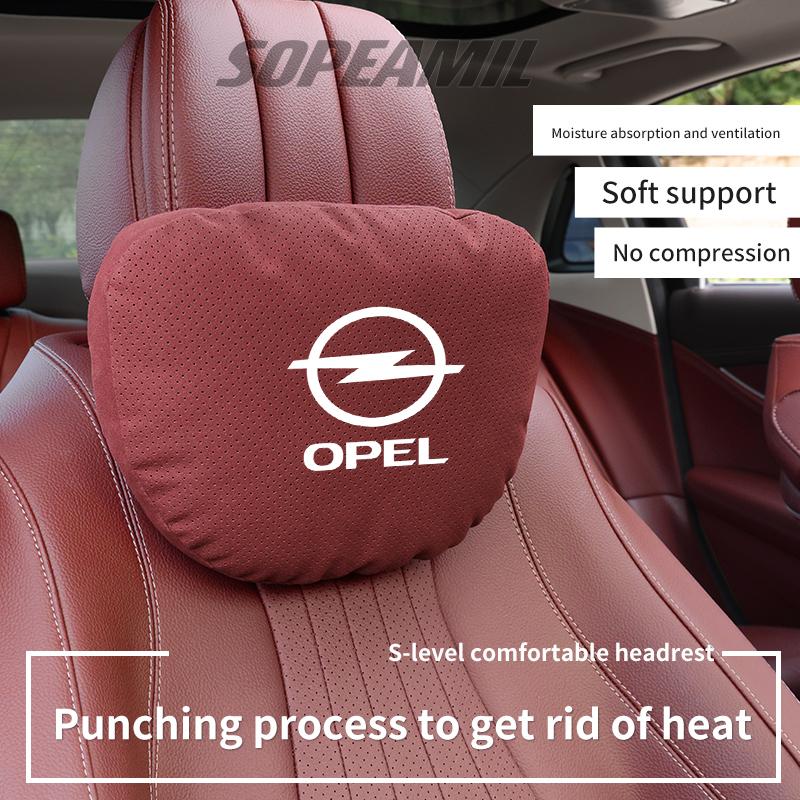 Car Headrest Lumbar Rest CushionOpel Astra Corsa Grandland Insignia Mokka Vectra GTC Tigra Vivaro Zafira Combo Vivaro GTC Delica