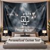 Custom Name Text Tapestry Rammstein Personalized Polyester Wall Tapestry For Bedroom And Room