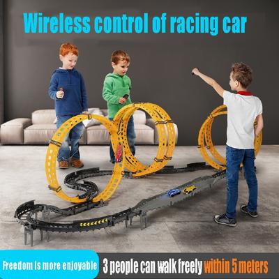 RC Toy Race Track Remote Control Kids Childs Car Electric Handle Racing Car Track Model Railway Road DIY