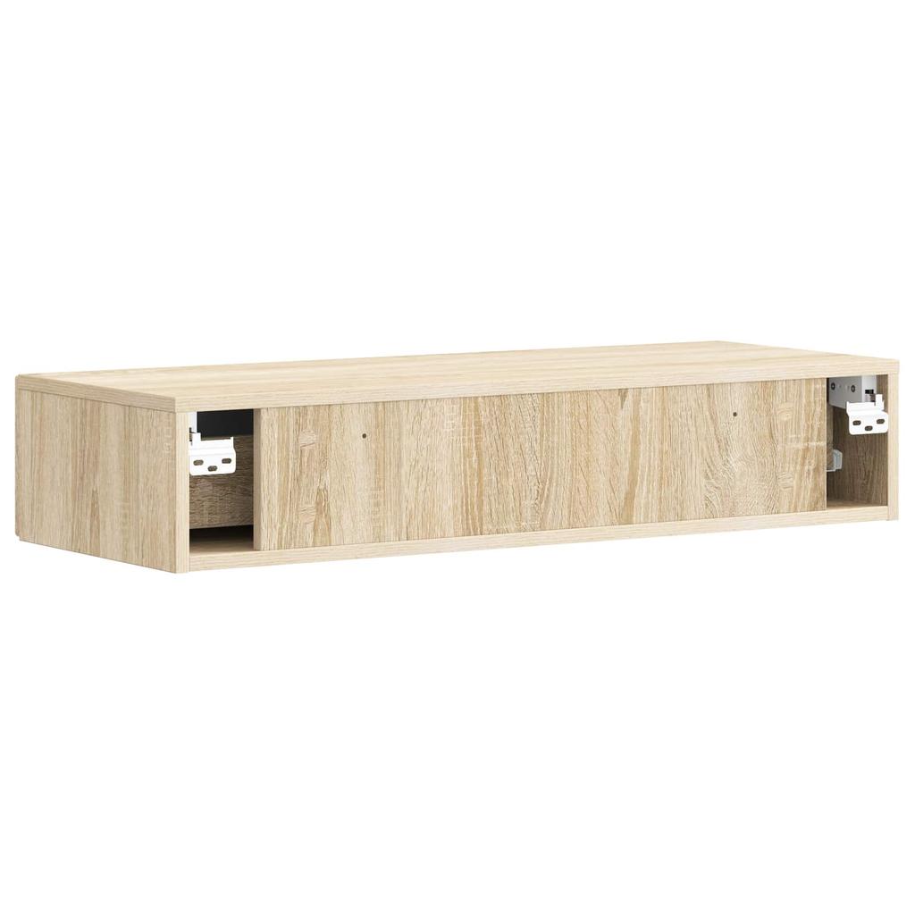 Wall Mounted Side Table Sonoma Oak 87.5 X 34.5 X 17 Cm