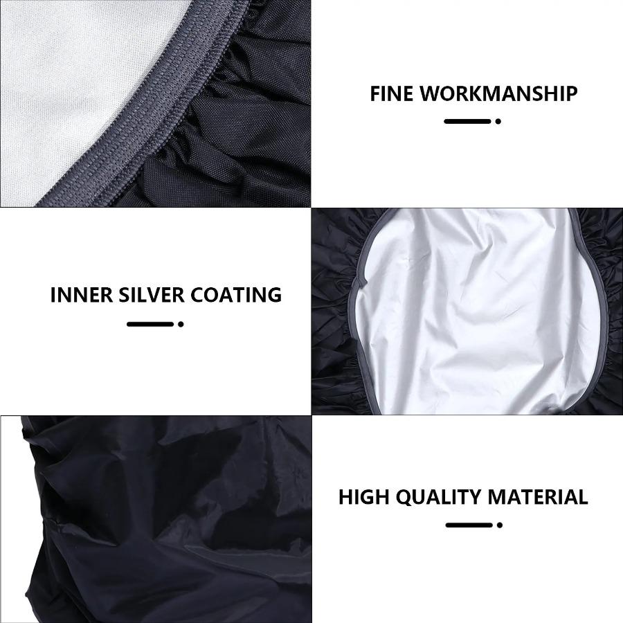 1/2/3pcs Waterproof Bicycle Seat Shade Bike Cushion Protective Rain Elastic Dust Resistant Uv Protector Outdoor Bike Accessories