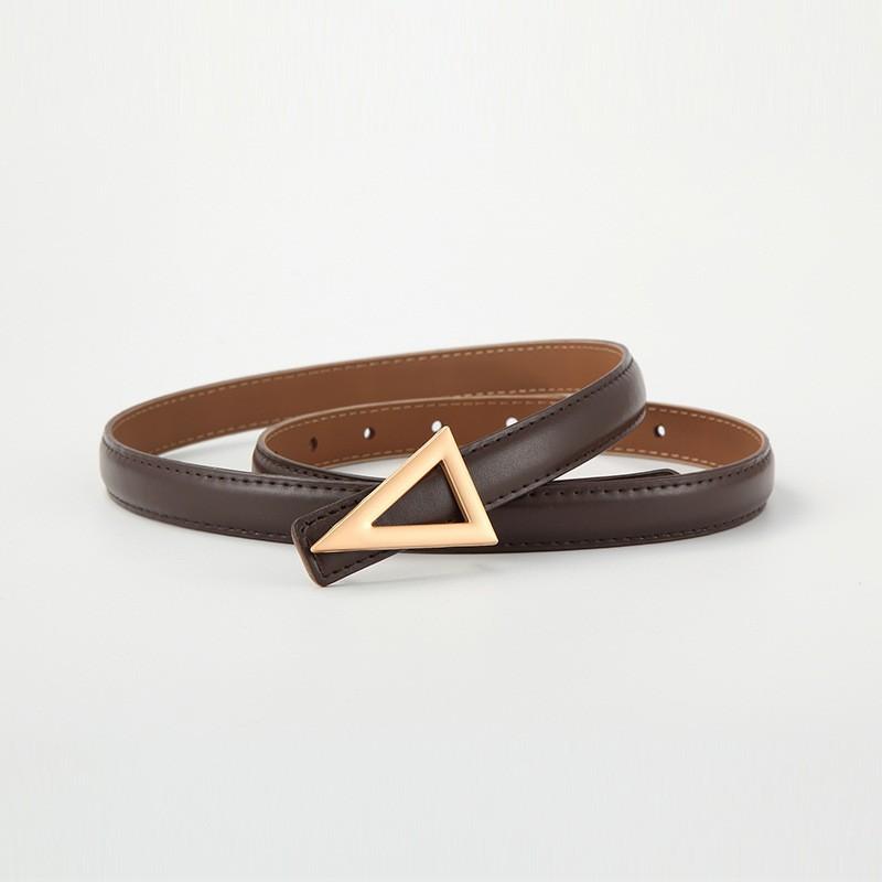 Curea de talie pentru femei pentru blugi, pantaloni, rochii, curea din piele pentru femei la modă cu cataramă triunghiulară din aliaj