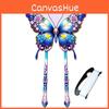 Butterfly Kite With Glassfiber Frame For Children Outdoor Flying Kids Gift