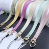 Webbing Diy Lanyard Love Mobile Phone With Keychain Lanyard Hanging Neck Color Webbing Key Rope Webbing