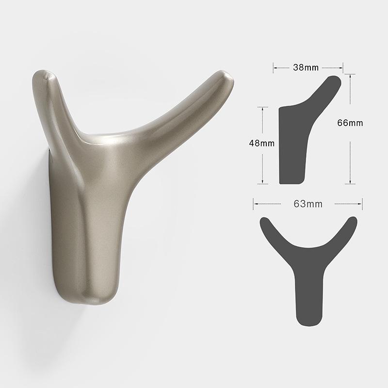 European Antler Wall-Mounted Zinc Alloy Coat & Hat Hook