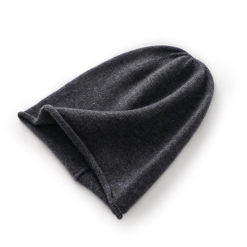 Soft and Glutinous Cashmere Hat  New Autumn and Winter Unisex Casual Ear Protecting Pile Hat  Fashionable Knitted Hat