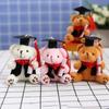 Cute Graduation Bear Plush Toy Soft Stuffed Dr Bear Doll Funny Stuffed Animal Bear Clothing Decor
