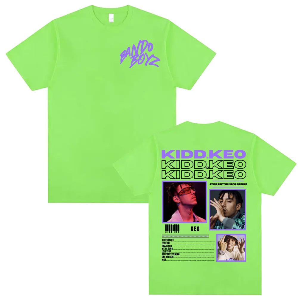 Rapper Kidd Keo Bando Boyz Tour Graphic T Shirts Unisex Women Fashion Hip Hop Streetwear T Shirt ONeck Cotton Short Sleeve Tshirt