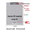 Chuntian Stainless Steel Clipboard with File Clip and Sticky Note Holder, A4/A3 Size