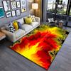 Fiery Abstract Fractal Design suitable as a non-slip mat for the living room or bedroom sofa