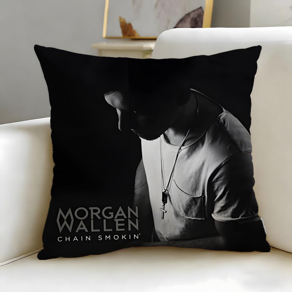 Beliebter Sänger Morgan Wallen Kissenbezug Weich & Leicht zu Waschen – Vielseitig für Sofa, Bett, Reisen und Büro