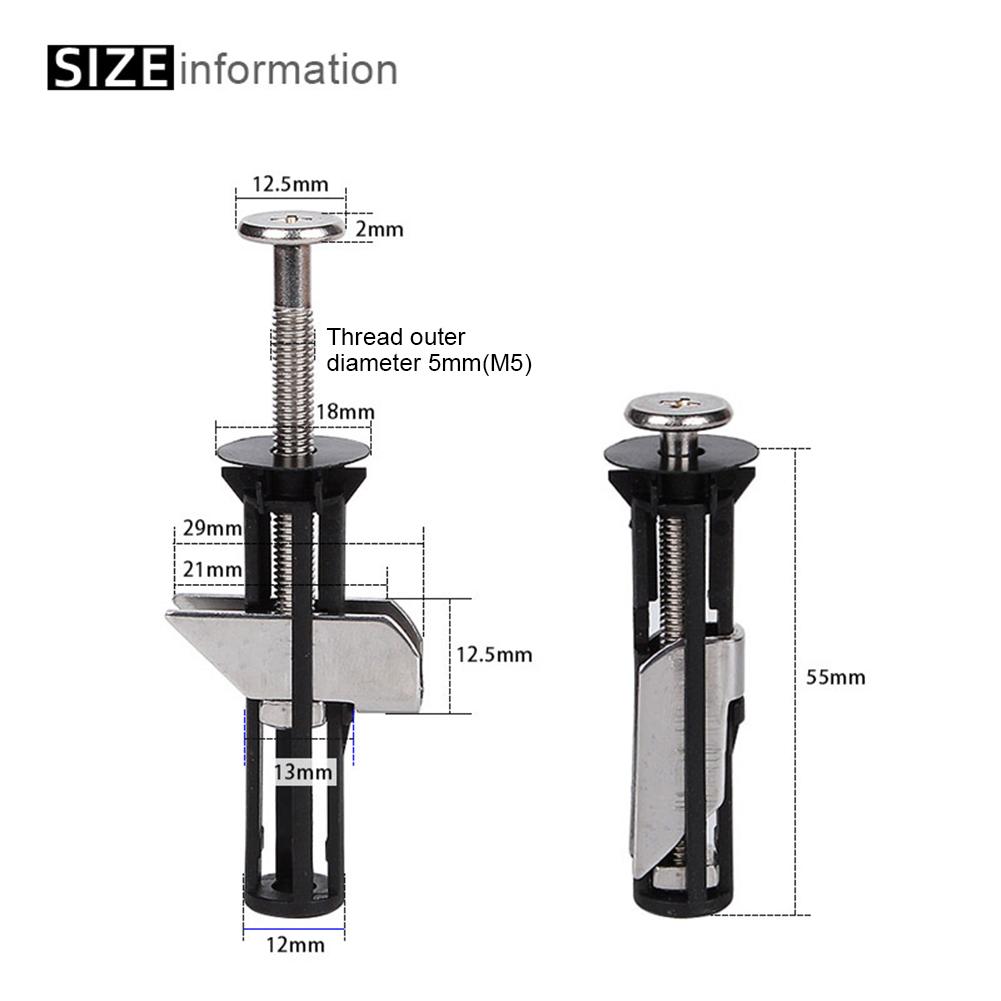 2pcs Heavy Duty Toilet Seat Fastener Bolt Kit Stainless Steel Tank Toilet Bolt Hinge Screw Toilet Seat Hinge Bolt Screws