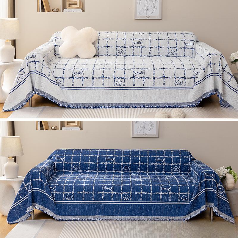 Nordic Ins Chenille Sofa Towel Knitted Bag Cover All-around Double-Sided Available All-Inclusive Sofa Cover Sofa Cover Cloth
