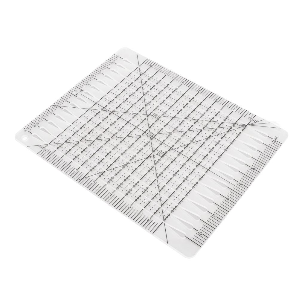 Black Grid Line Patchwork Ruler Accurate Scale Acrylic Sewing Ruler Fabric Cutting Ruler Sewing