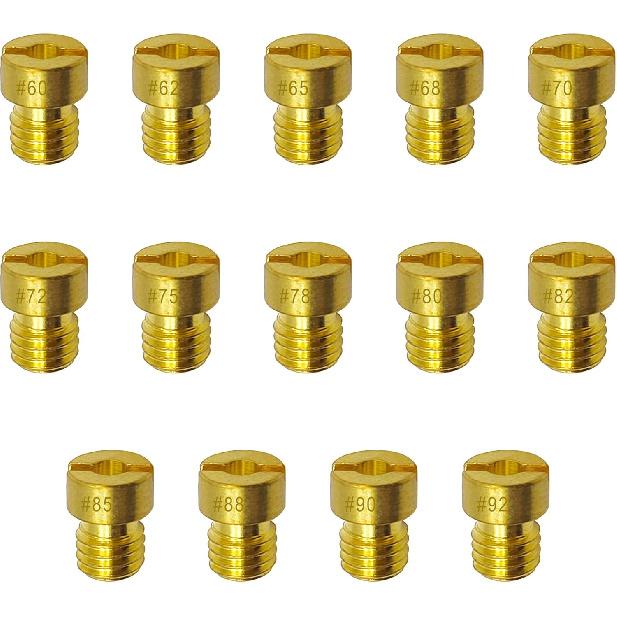 Main Jet Kit for Nibbi Keihin Carburetor CVK PE PZ GY6 99101-393 99101-GHB-000 (#60 - #92) #60 - #92