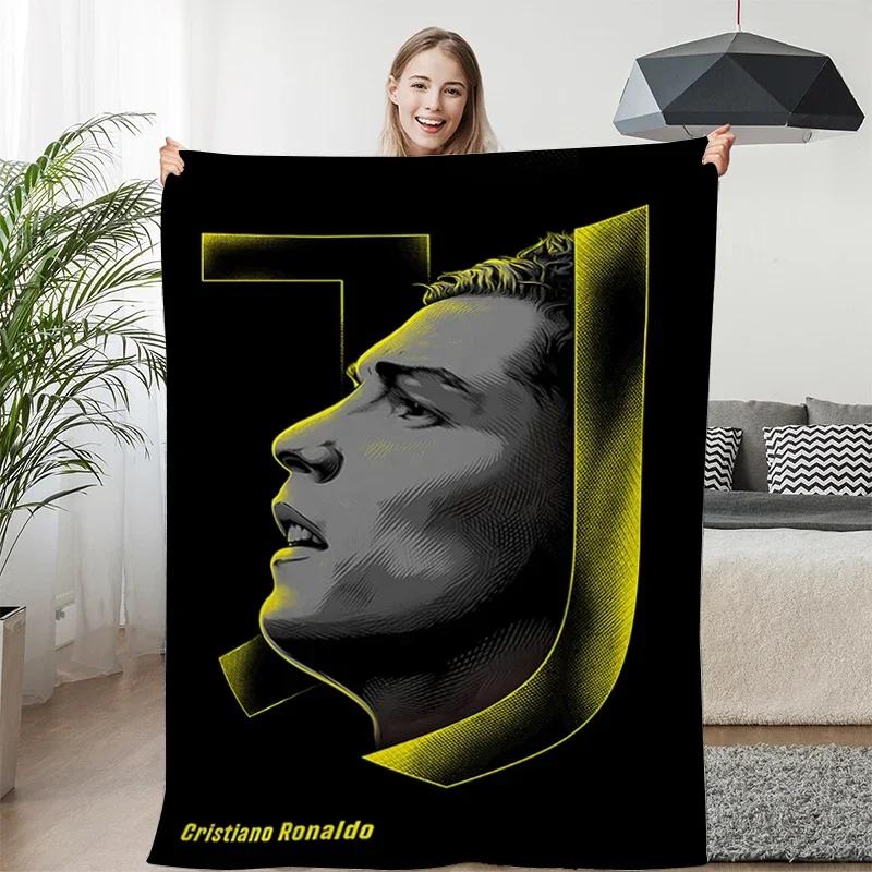 Fleece Blanket Sofa Winter Warm C-Cristiano Ronaldo Knee Bed Camping Flannel Fluffy Soft Blankets King Size Microfiber Bedding