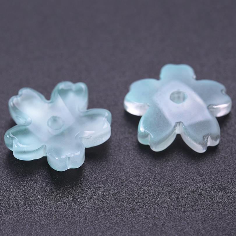 30pcs/Lot Ancient Glass Flower Bead Caps For Jewelry Making Supplies Handmade Earrings Headwear Bracelets Accessories Wholesale