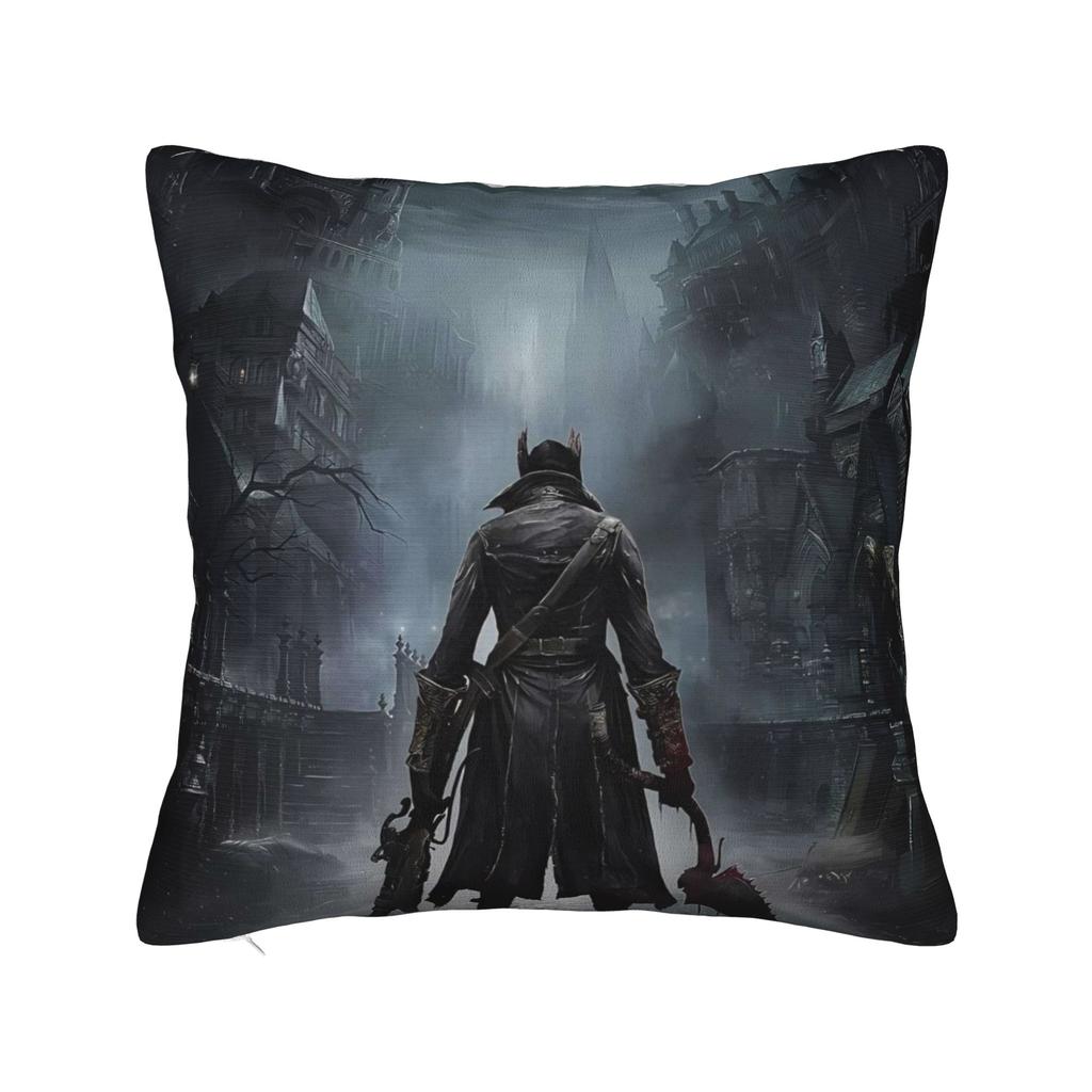 Hunter in Yharnam For Gamers Bloodborne Pillow Case Soft Pillow Cover For Wedding Party Home Decor Kawaii Pillowcases