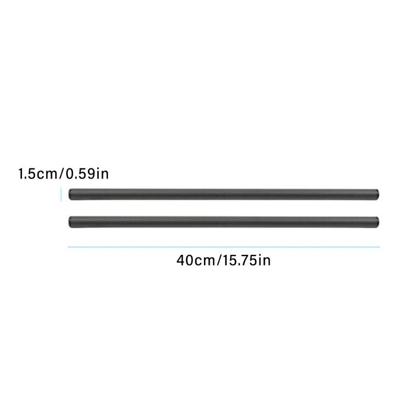 10/15/25/30/40cm Carbon Fiber Tube Rod 15mm Telephoto Lens Support for Rig Rail Clamp System Follow Focusing DSLR Camera